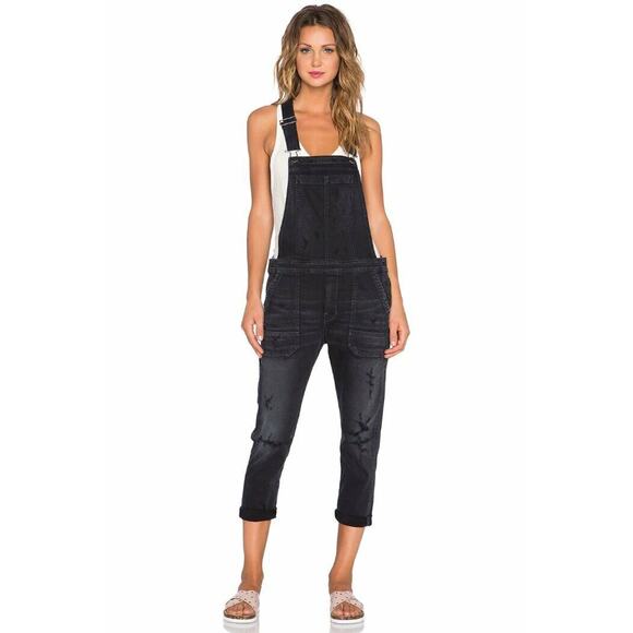 $380 Citizens of Humanity Audrey Premium Vintage Overalls in Surrender XS NEW